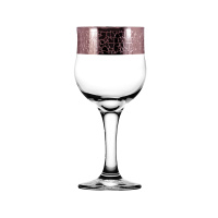Бокалы для вина 6 шт. с узором "Кракелюр" цвет "Рубин"